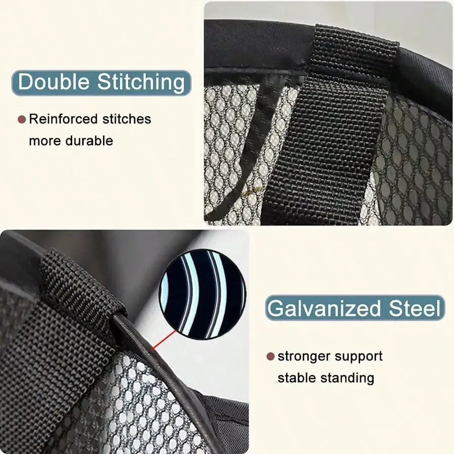 Foldable Mesh Laundry Hamper – Breathable, Portable & Space-Saving Basket