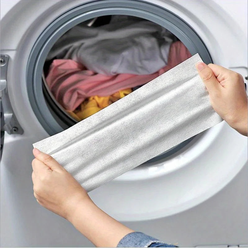 50-Pack Color Absorbing Laundry Sheets – Dye-Resistant, No-Chemical, Fade Protection for Mixed Loads