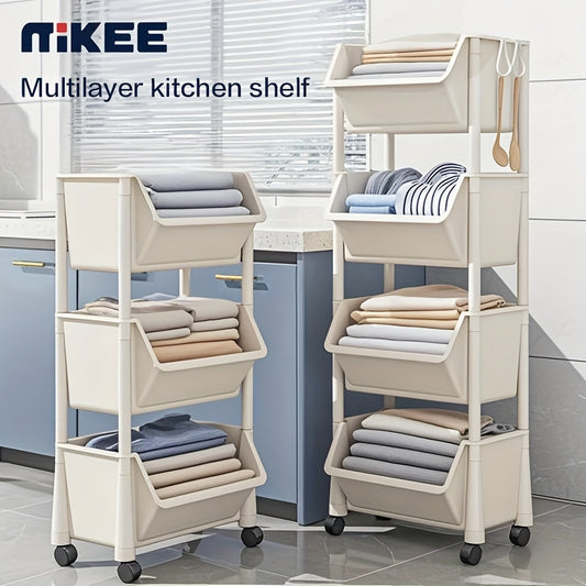 Large Rolling Laundry Hamper with Wheels – Foldable & Lightweight Storage Basket for Laundry, Books, or Snacks