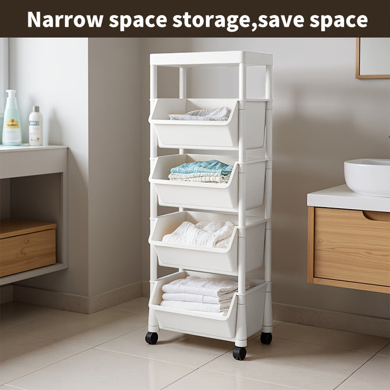 Large Rolling Laundry Hamper with Wheels – Foldable & Lightweight Storage Basket for Laundry, Books, or Snacks