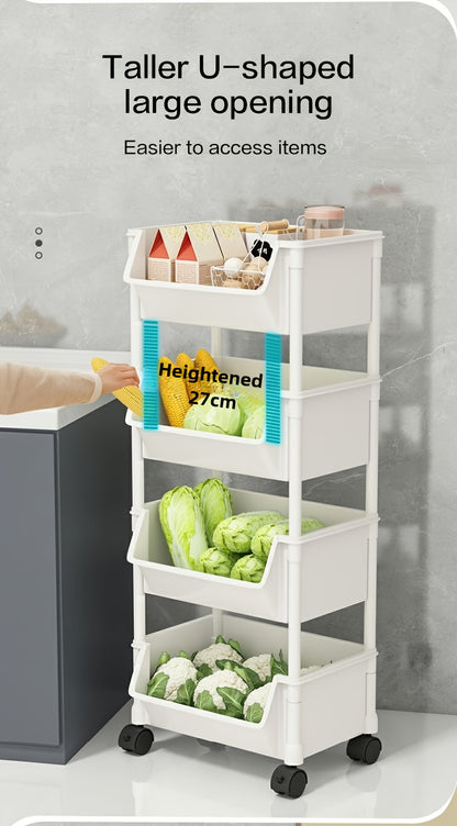 Large Rolling Laundry Hamper with Wheels – Foldable & Lightweight Storage Basket for Laundry, Books, or Snacks