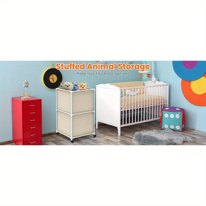 Ebeneze Rolling Laundry Hamper with Lid – Large Capacity Fabric Hamper with Wheels & Metal Frame for Bedroom, Bathroom & Laundry Room