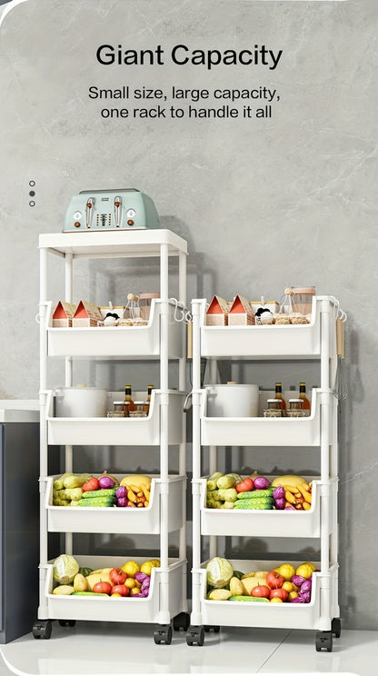 Large Rolling Laundry Hamper with Wheels – Foldable & Lightweight Storage Basket for Laundry, Books, or Snacks