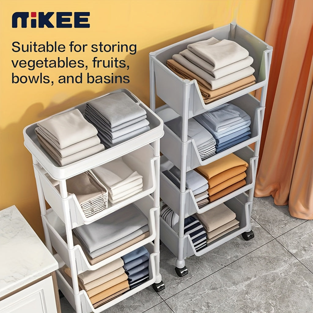 Large Rolling Laundry Hamper with Wheels – Foldable & Lightweight Storage Basket for Laundry, Books, or Snacks