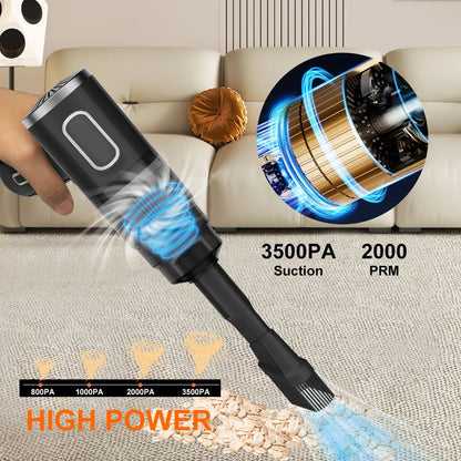 Portable Wireless Vacuum Cleaner – Powerful Cordless Home Appliance for Sofa, Carpet & Floor Cleaning