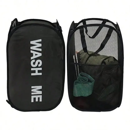 Foldable Mesh Laundry Hamper – Breathable, Portable & Space-Saving Basket
