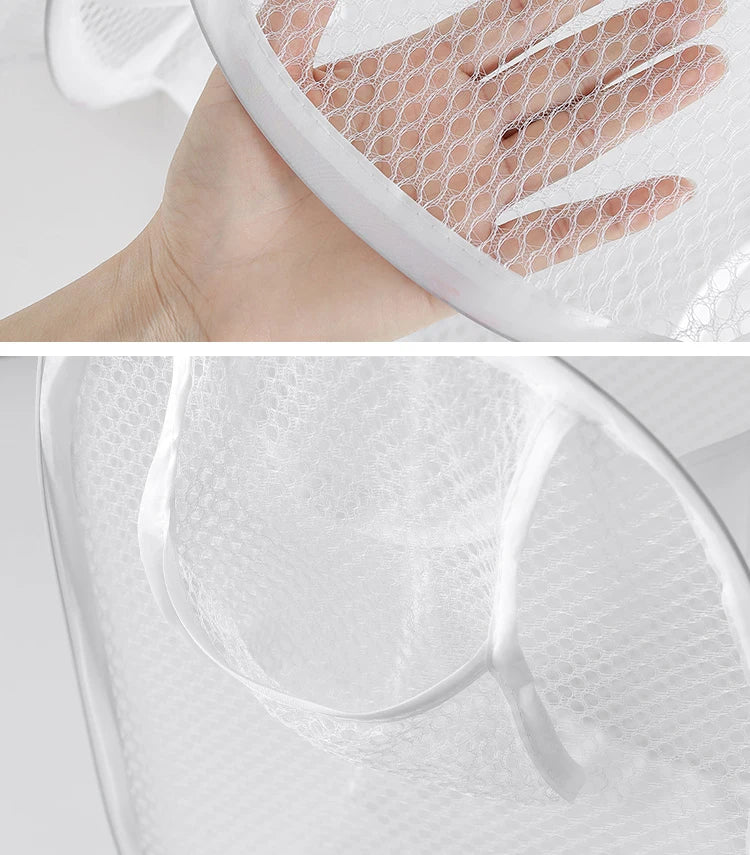Foldable Mesh Laundry Hamper – Breathable, Portable & Space-Saving Basket