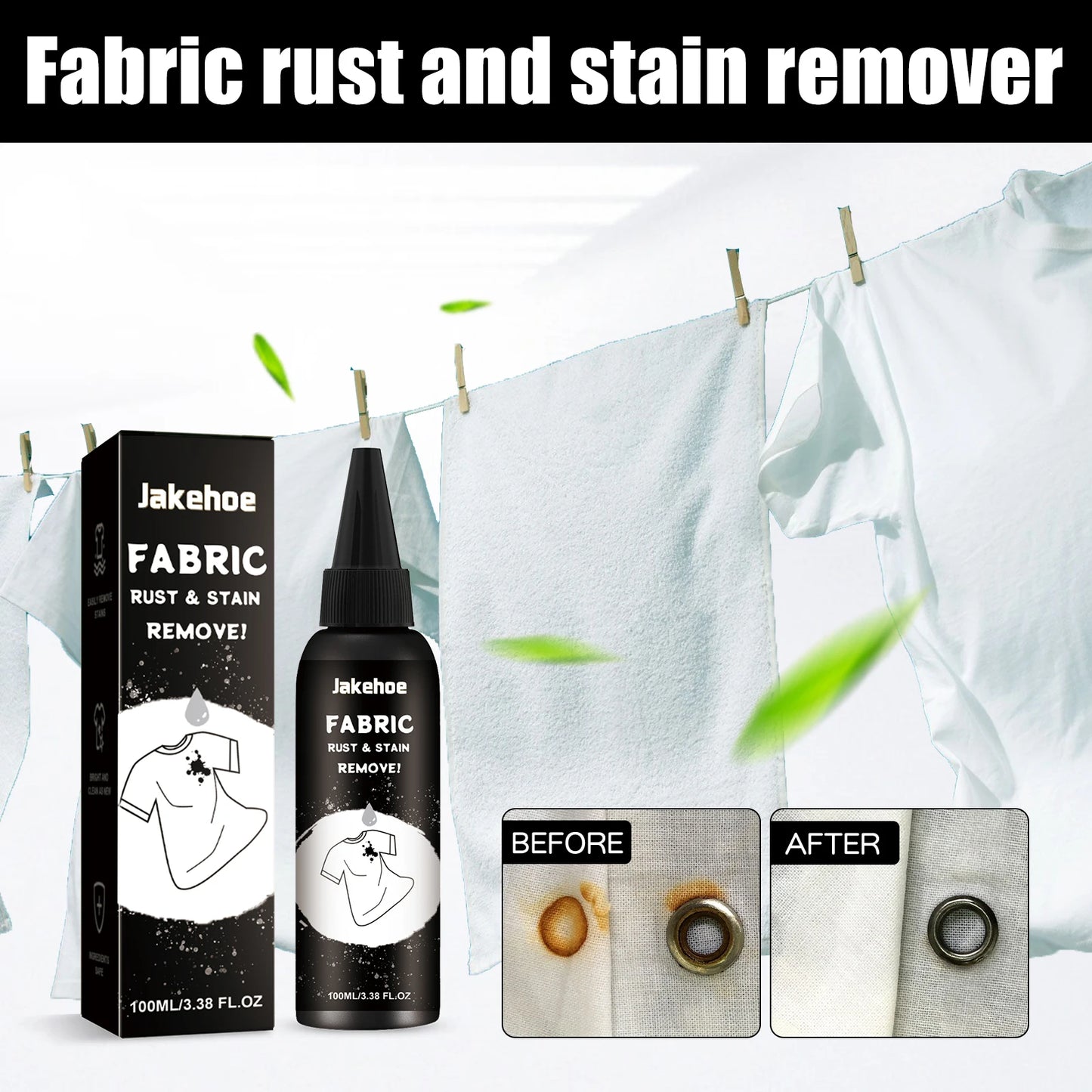 Stain Remover for Clothes - Fabric Stain Remover Removes Oil Spot Remover 100ml