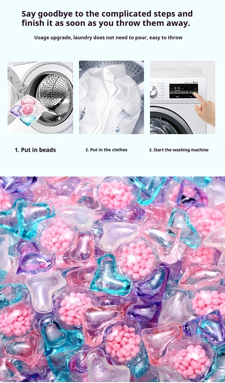 5-in-1 Laundry Beads – Deep Cleaning & Long-Lasting Fragrance Detergent (Family Size)