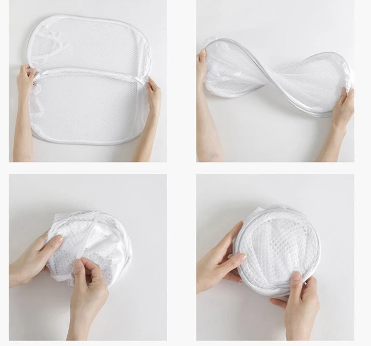 Foldable Mesh Laundry Hamper – Breathable, Portable & Space-Saving Basket