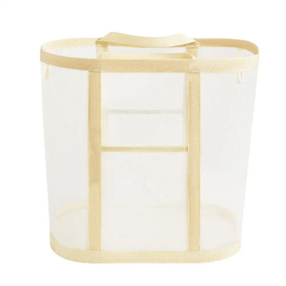 Foldable Mesh Laundry Hamper – Lightweight, Freestanding, Space-Saving Clothes Basket for Bedroom or Toy Storage