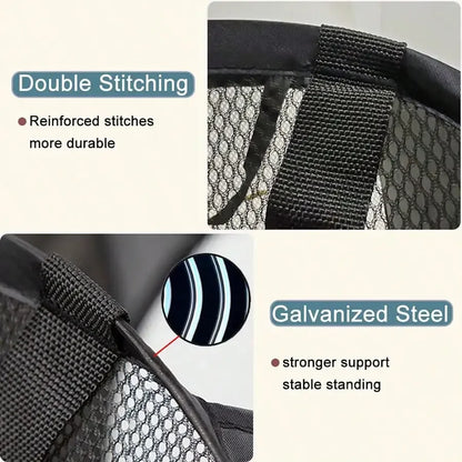 Foldable Mesh Laundry Hamper – Breathable, Portable & Space-Saving Basket