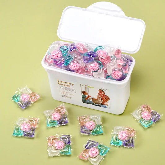 5-in-1 Laundry Beads – Deep Cleaning & Long-Lasting Fragrance Detergent (Family Size)