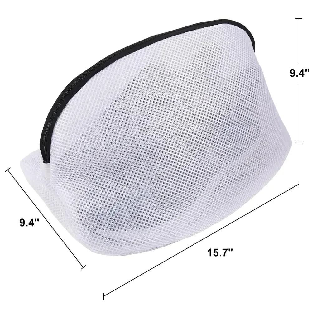 Mesh Shoe Washing Bag with Zipper – Laundry Organizer for Sneakers, Socks, Bras & Delicates