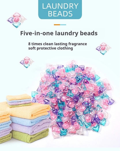 5-in-1 Laundry Beads – Deep Cleaning & Long-Lasting Fragrance Detergent (Family Size)
