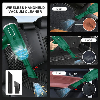 Portable Wireless Vacuum Cleaner – Powerful Cordless Home Appliance for Sofa, Carpet & Floor Cleaning