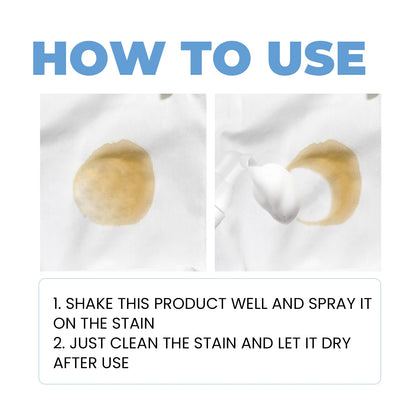 100ml Active Enzyme Laundry Stain Remover – Powerful Detergent for White Shirts, Coffee, Oil & Grease