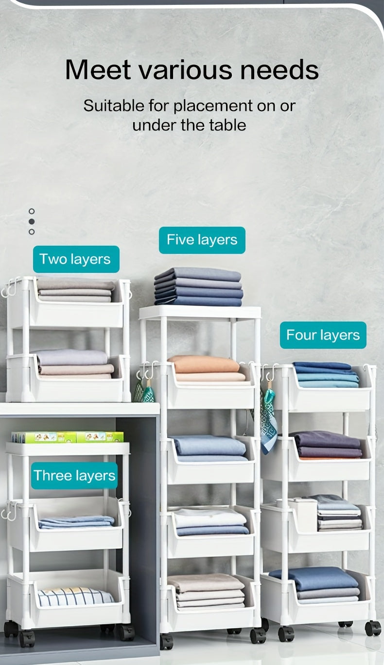 Large Rolling Laundry Hamper with Wheels – Foldable & Lightweight Storage Basket for Laundry, Books, or Snacks