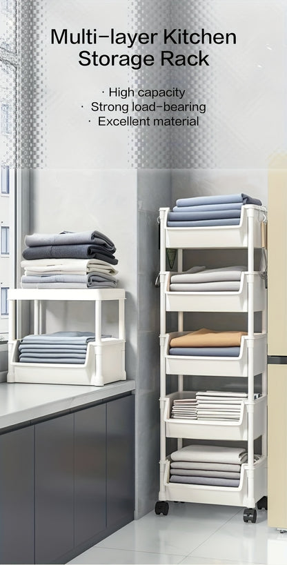 Large Rolling Laundry Hamper with Wheels – Foldable & Lightweight Storage Basket for Laundry, Books, or Snacks